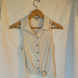 Charlotte Russe collared knot tank